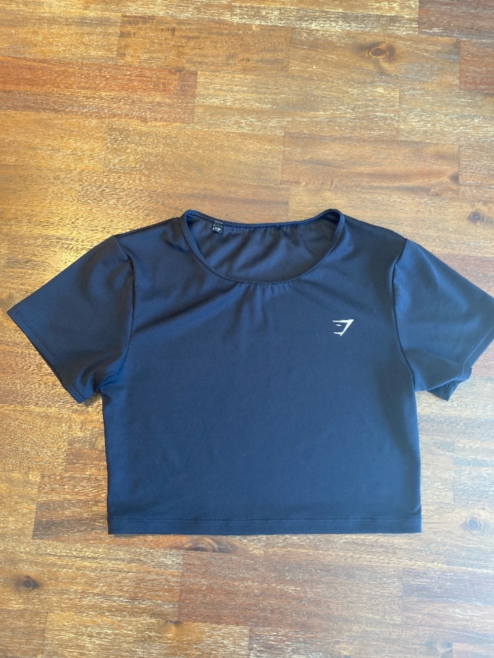Gymshark Black Short Sleeve Crop Top